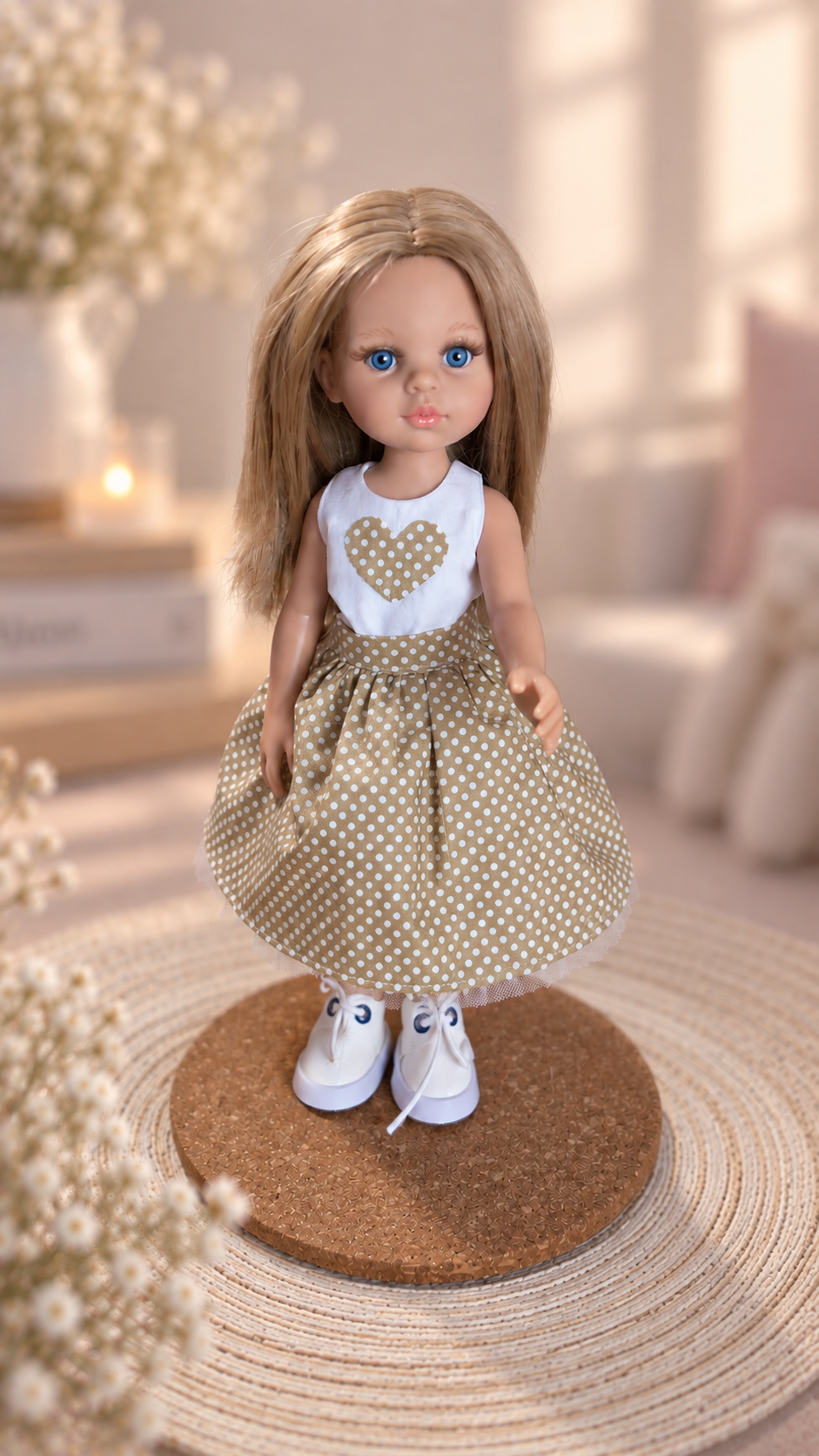 Doll Outfit for Paola Reina 32 cm — Tulle Skirt & Top, 4 Colors