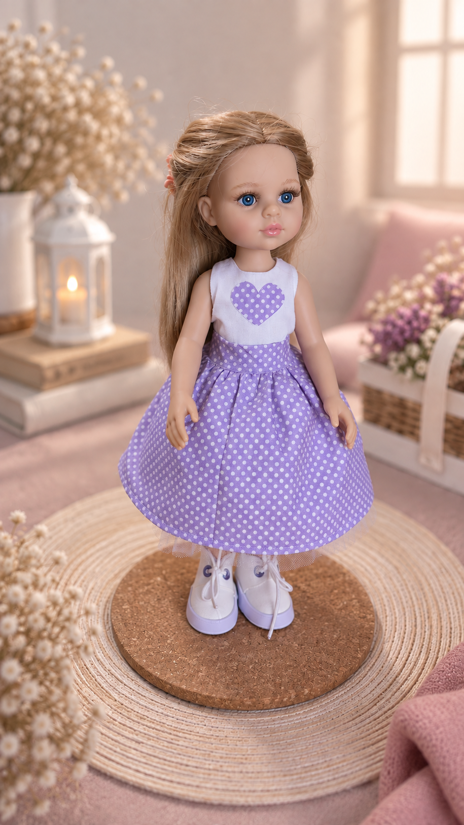 Doll Outfit for Paola Reina 32 cm — Tulle Skirt & Top, 4 Colors