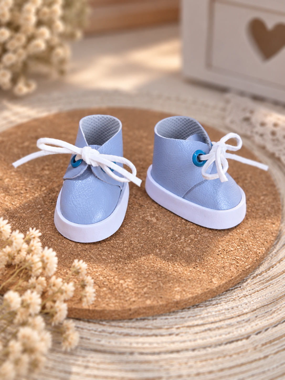 Doll Sneakers for Paola Reina 32 cm & Similar Dolls | Miniature Doll Shoes, 5.5 × 3 cm Insole | 4 Colors