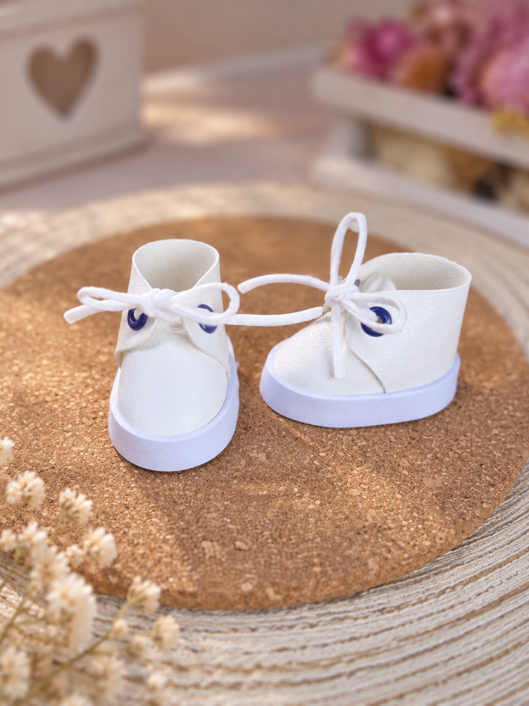 Doll Sneakers for Paola Reina 32 cm & Similar Dolls | Miniature Doll Shoes, 5.5 × 3 cm Insole | 4 Colors