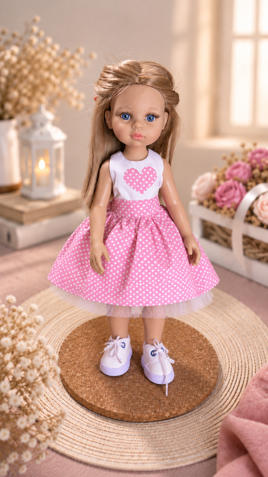 Doll Outfit for Paola Reina 32 cm — Tulle Skirt & Top, 4 Colors