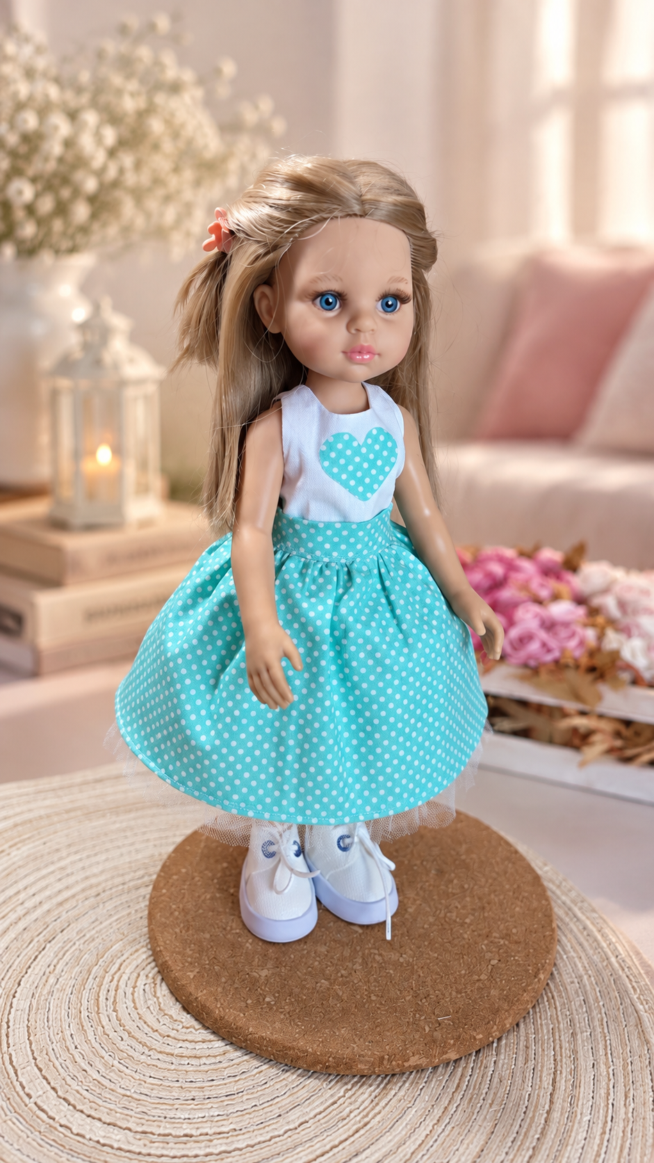 Doll Outfit for Paola Reina 32 cm — Tulle Skirt & Top, 4 Colors